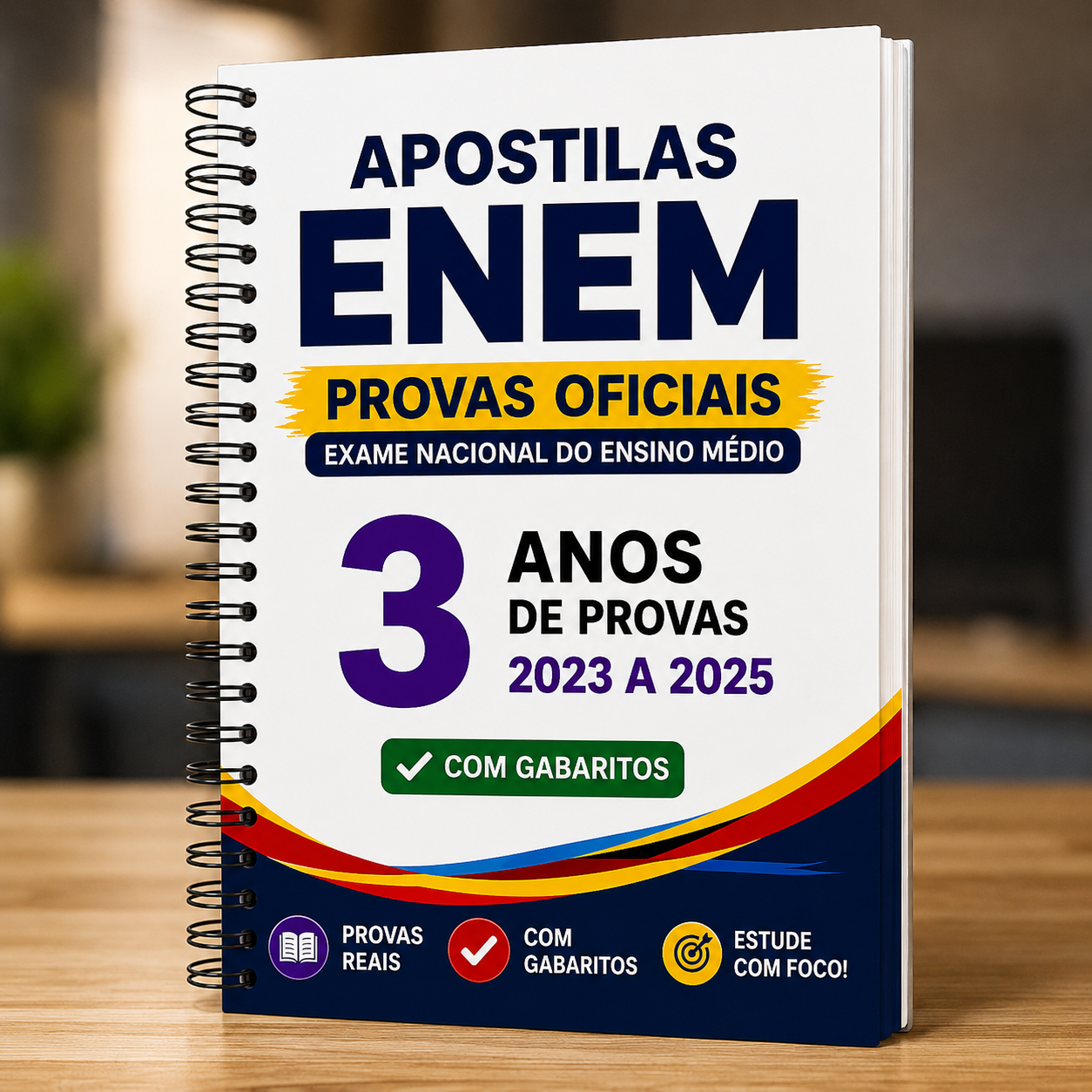 Apostila ENEM 3 anos de provas oficiais de 2023 a 2025