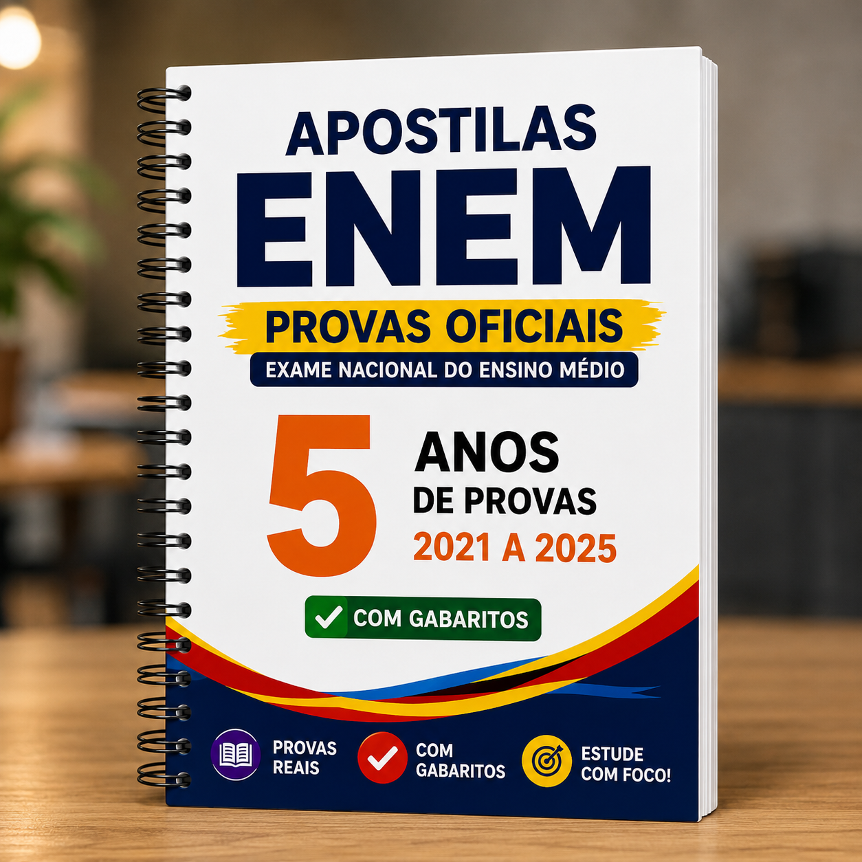Apostila ENEM 5 anos de provas oficiais de 2021 a 2025